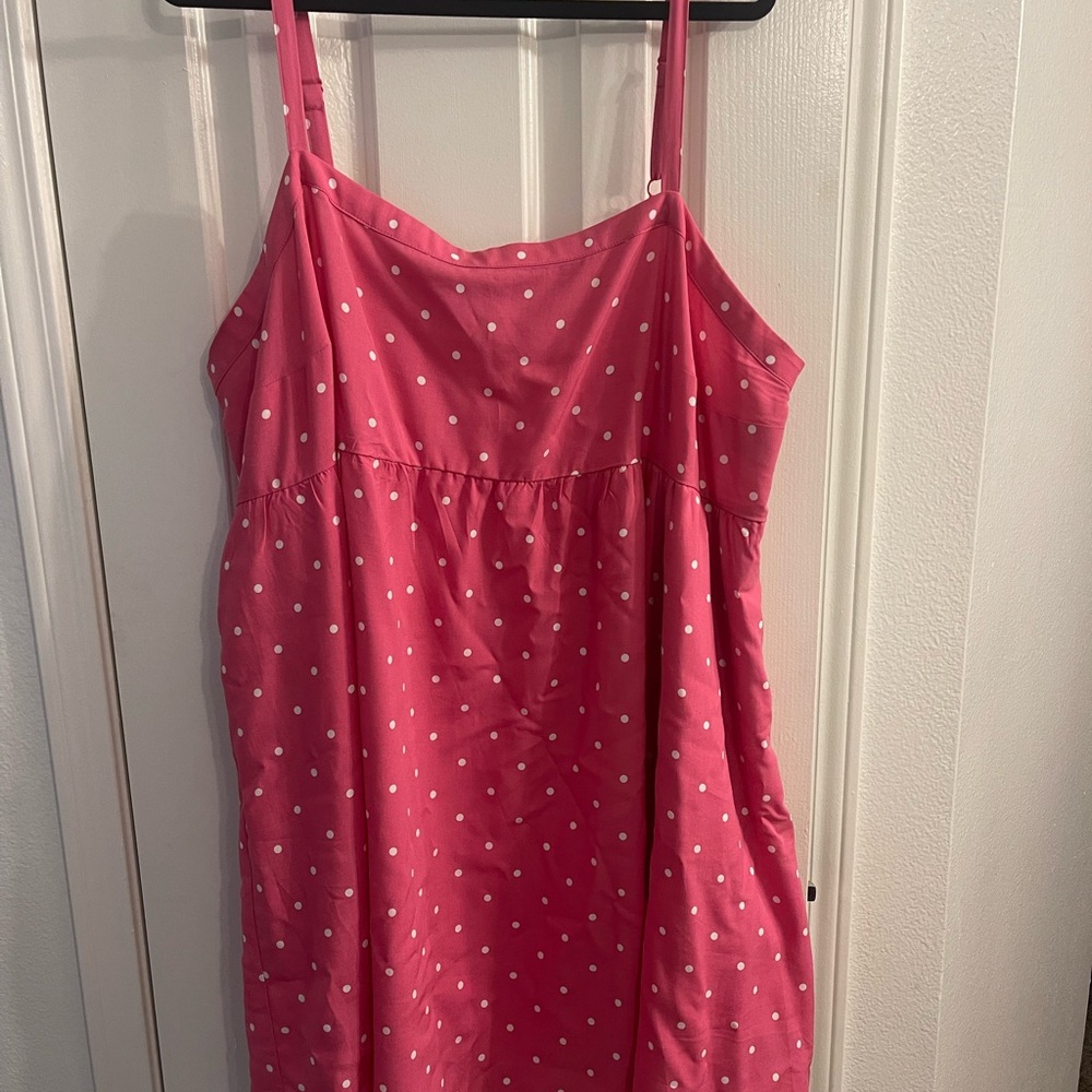 Torrid Pink and White Polka Dot Top